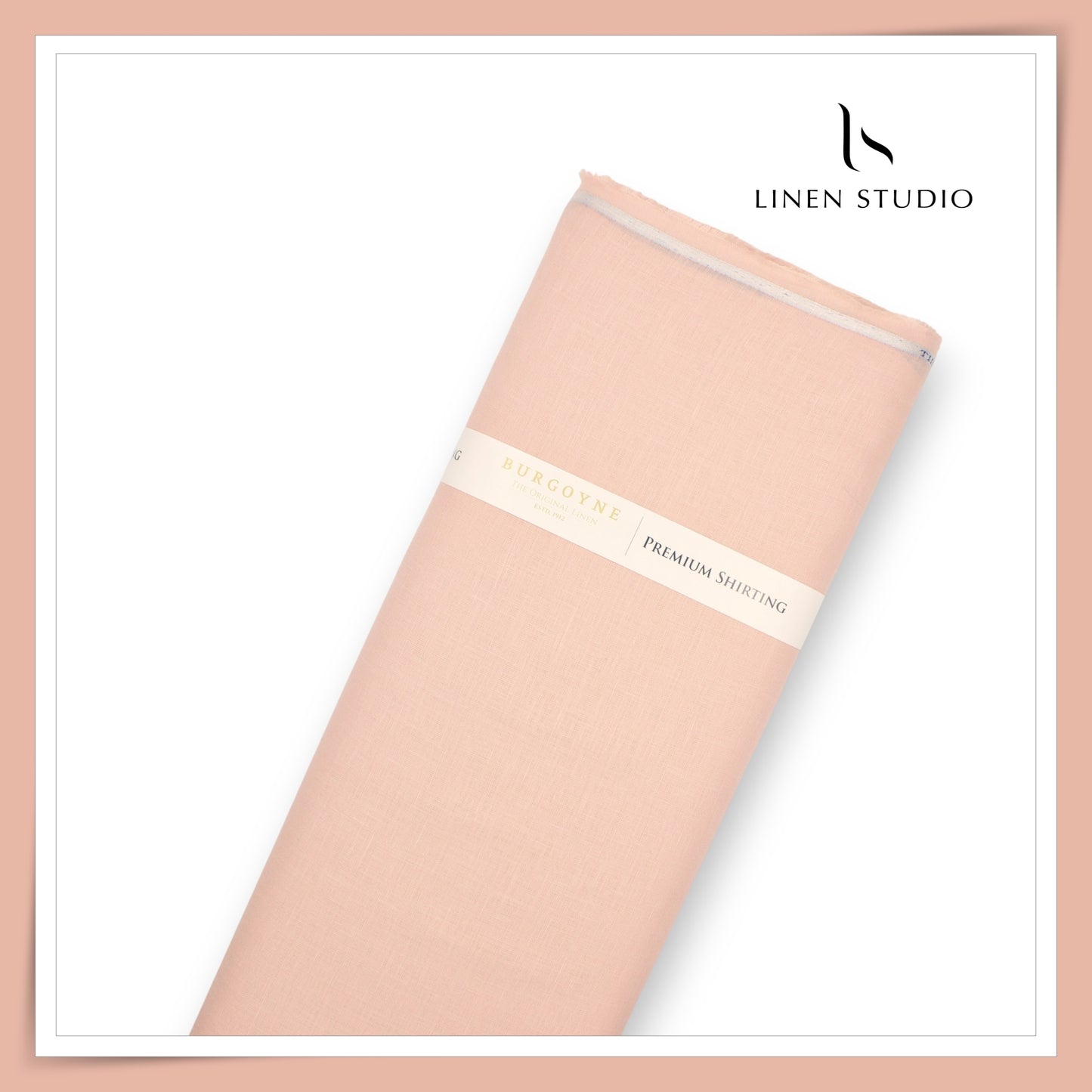 Burgoyne Premium Linen 70 Lea Shirting - Mandys Pink (NEW)