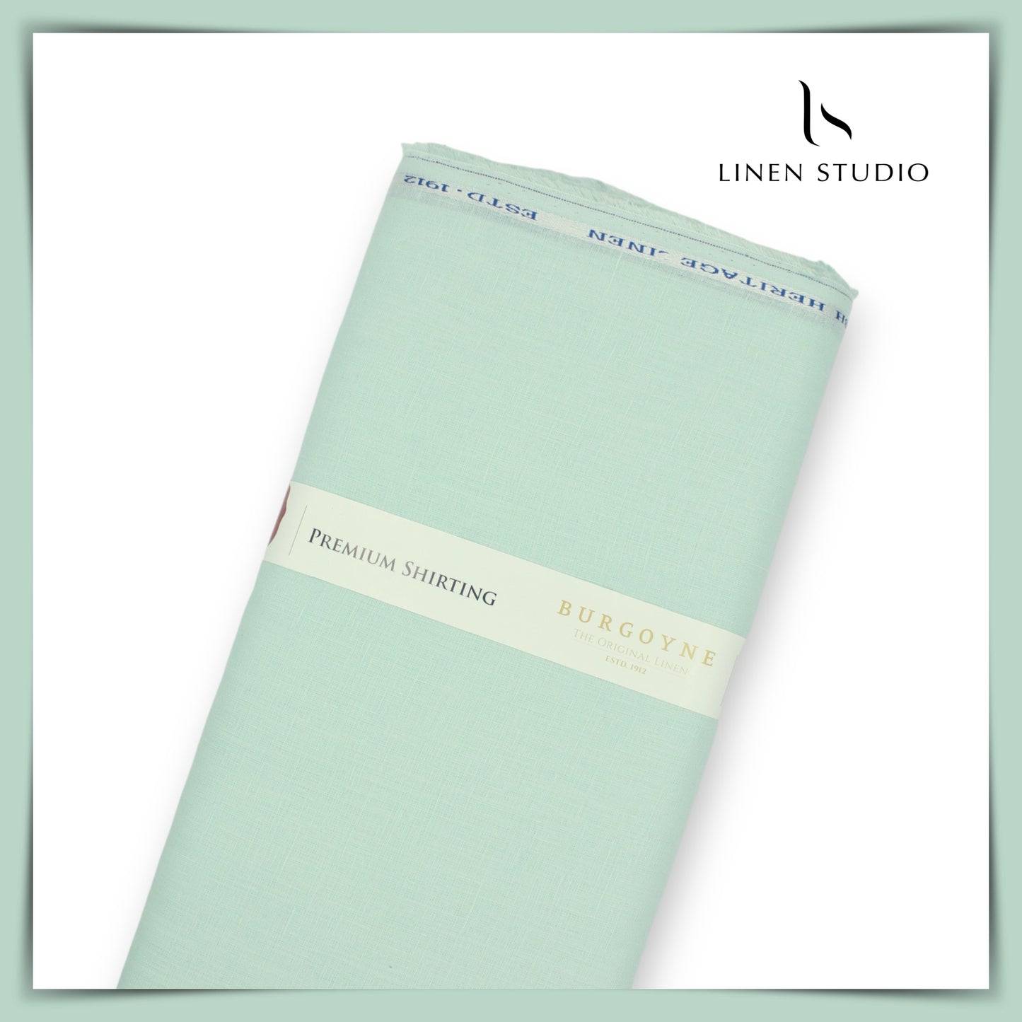 Burgoyne Premium Linen 70 Lea - Light Aqua