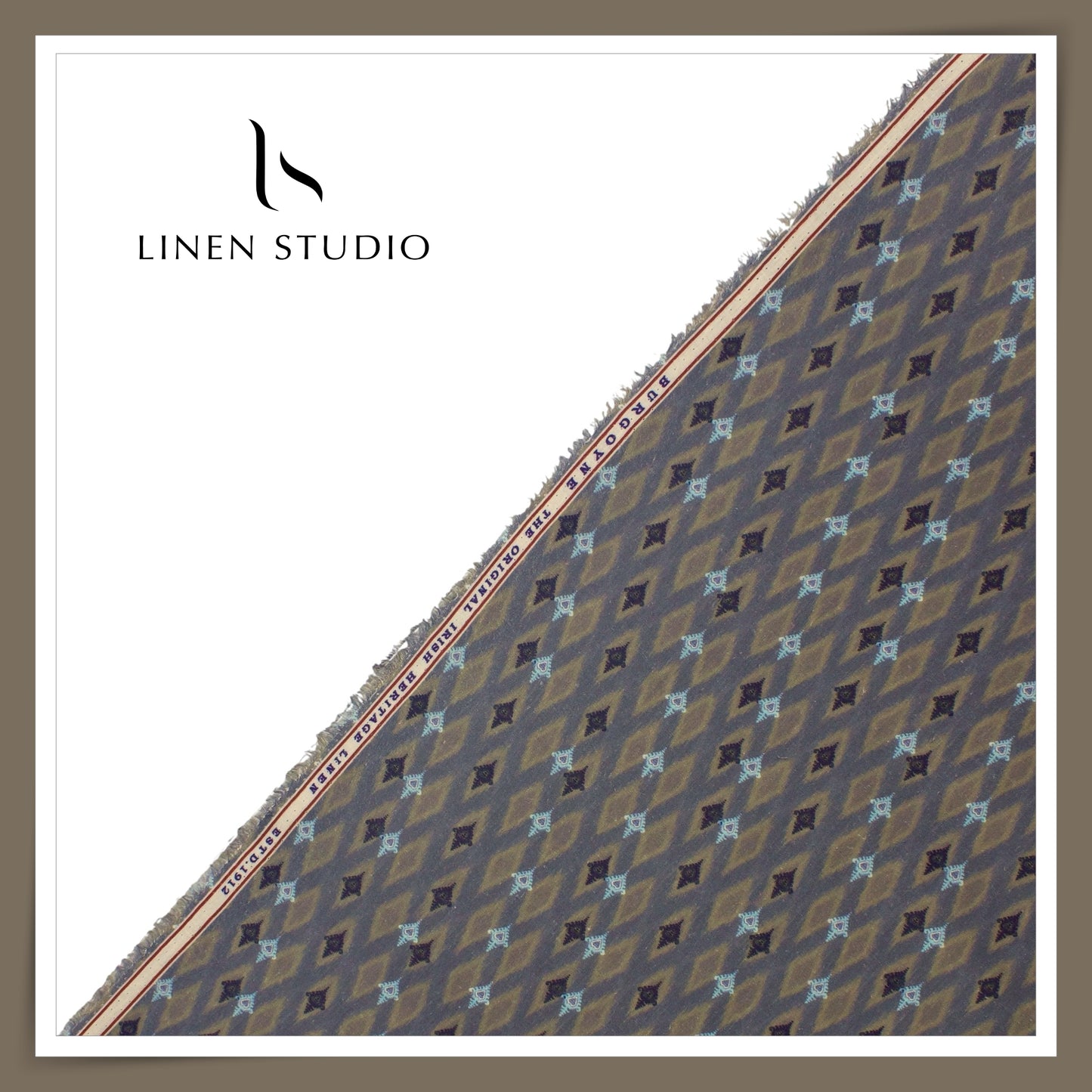 Burgoyne Linen Digital Printed Shirting - Abstract (60% SALE) (NEW)