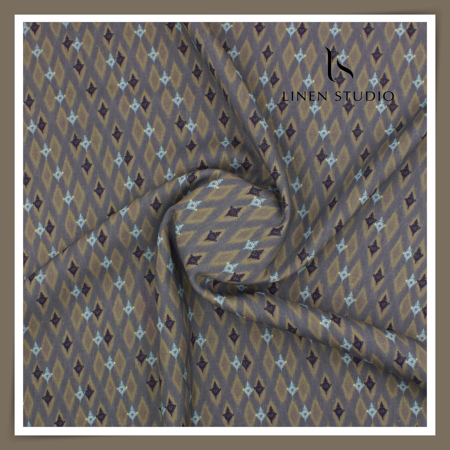 Burgoyne Linen Digital Printed Shirting - Abstract (60% SALE) (NEW)