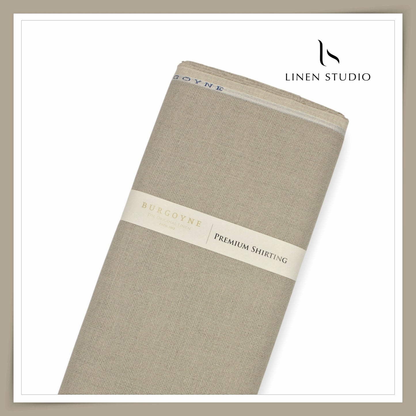 Burgoyne 70 Lea Netted Premium Shirting - Natural Cement (NEW)