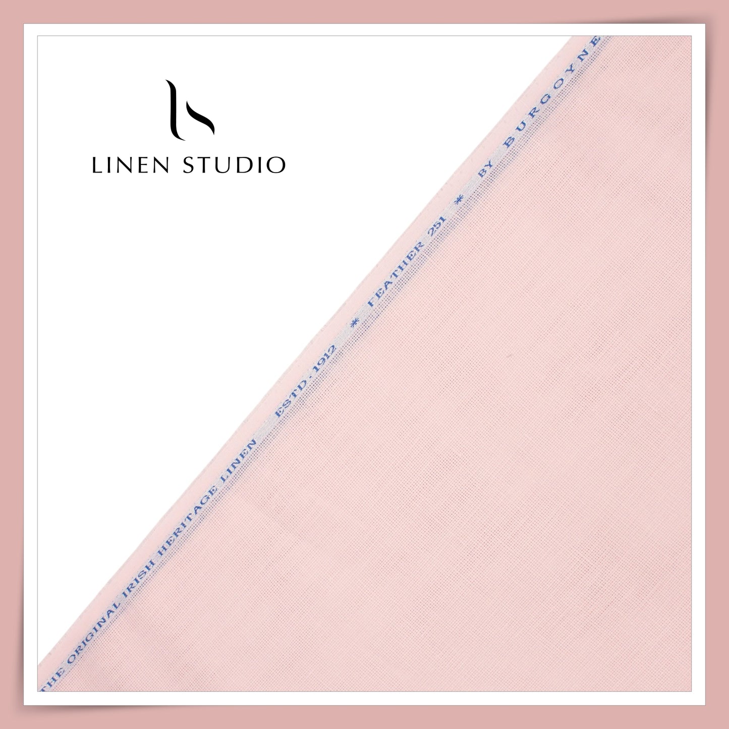70 Lea Netted Premium Shirting by Burgoyne - Oyster Pink (NEW)
