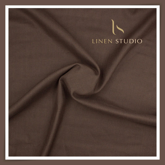 70 Lea Netted Premium Shirting by Burgoyne - Rock Brown (NEW)