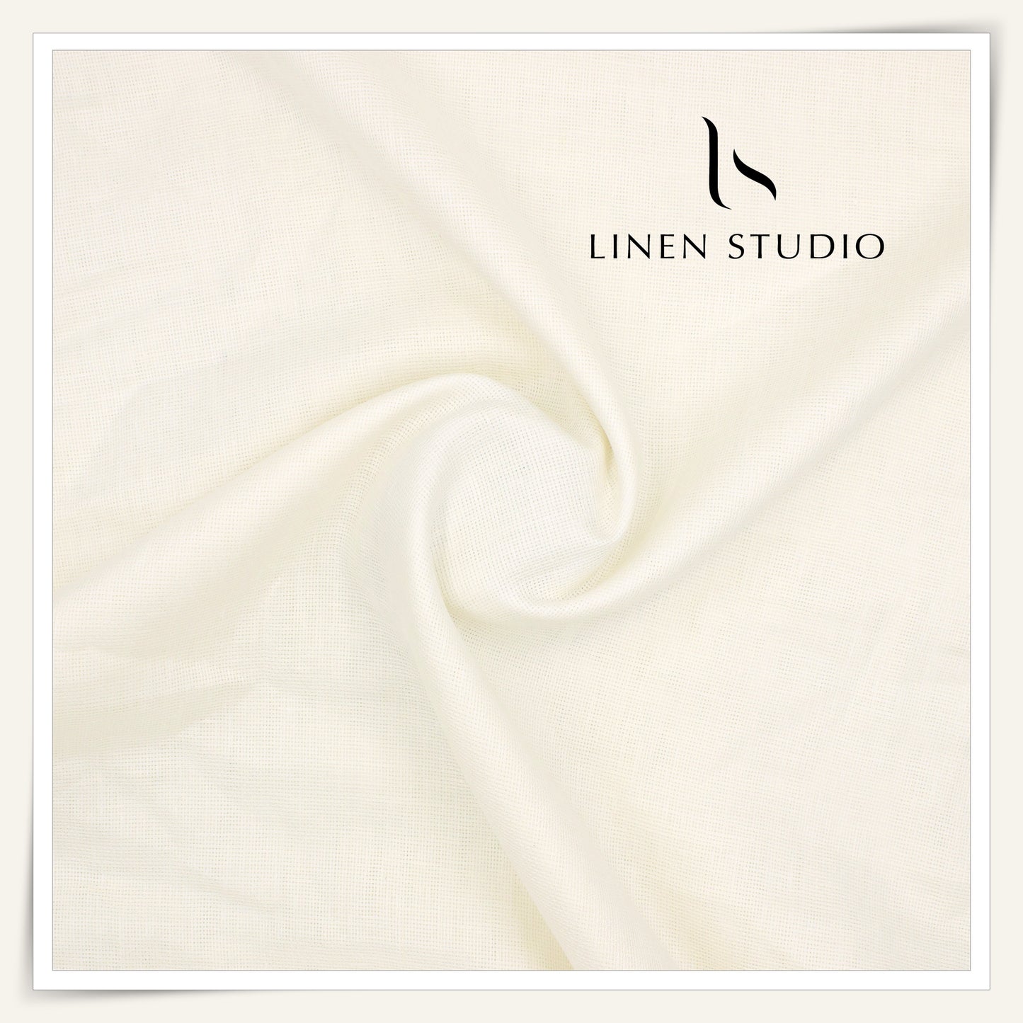 70 Lea Netted Premium Shirting by Burgoyne - Cream (NEW)