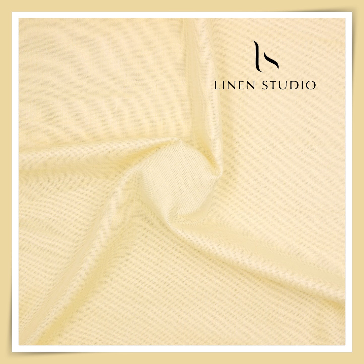 70 Lea Netted Premium Shirting by Burgoyne - Banana Yellow (NEW)