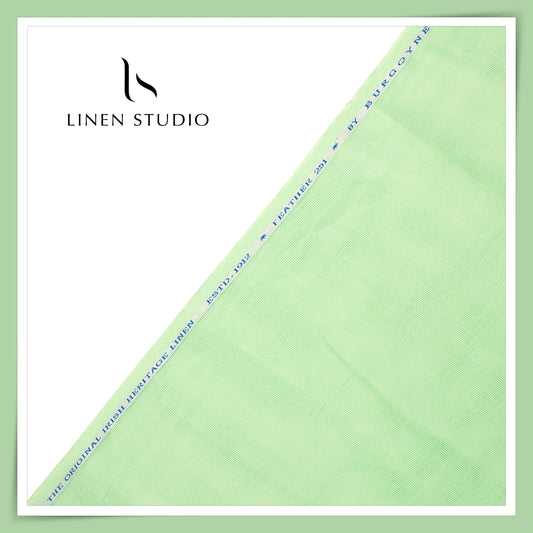 70 Lea Netted Premium Shirting by Burgoyne - Pixie Green (NEW)