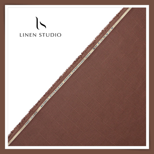 70 Lea Self Checks by Burgoyne - Deep Coffee Brown