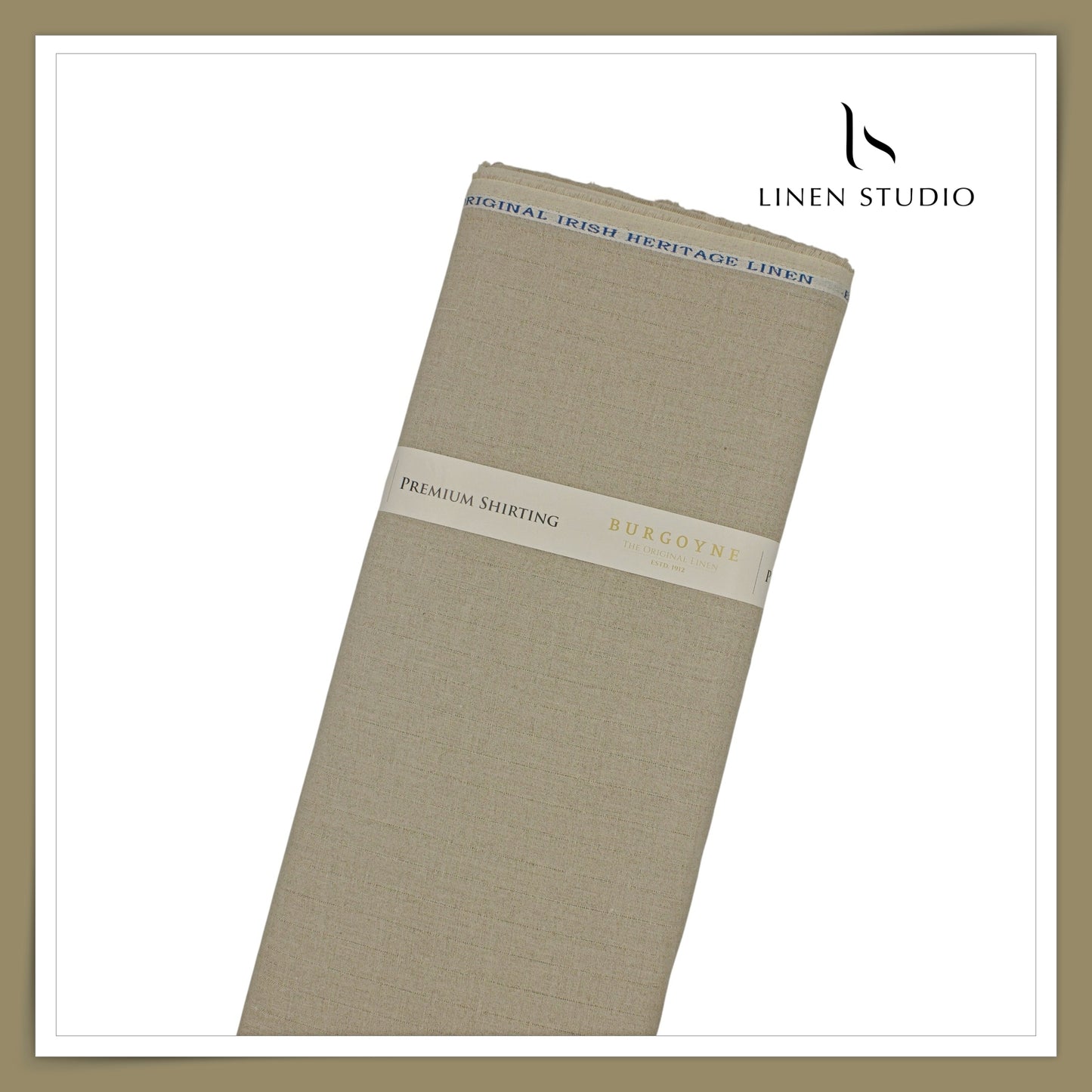 Burgoyne Premium Linen 70 Lea Shirting - Natural Brown (NEW)