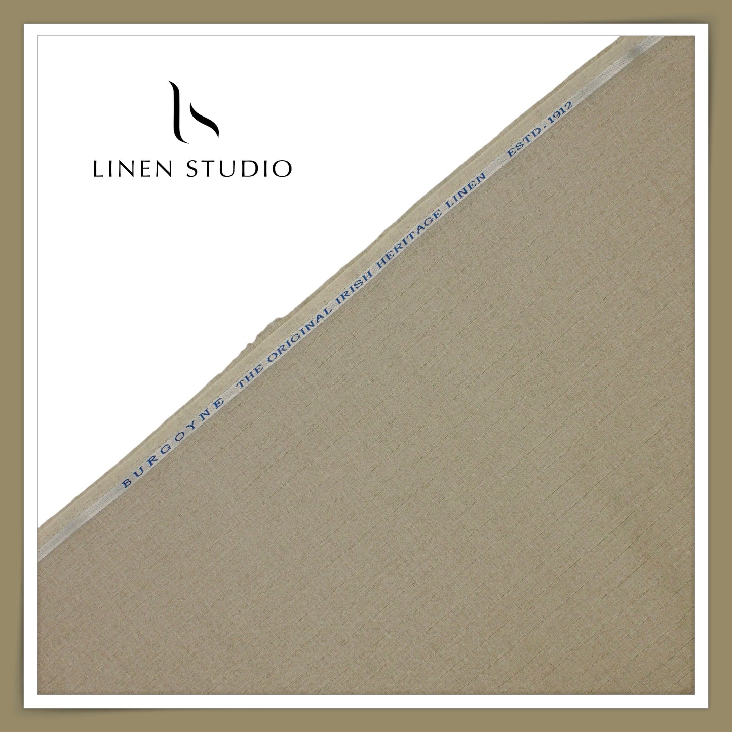 Burgoyne Premium Linen 70 Lea Shirting - Natural Brown (NEW)