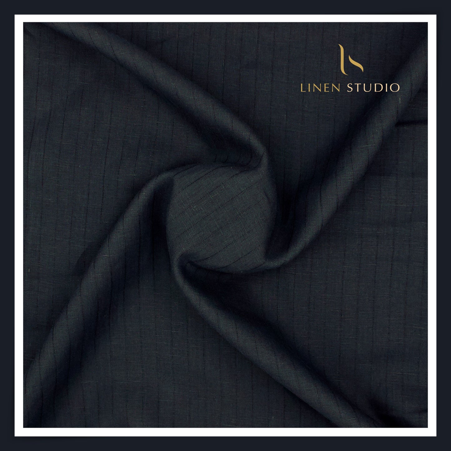70 Lea Self Stripe Shirting by Burgoyne - Gunmetal Grey (NEW) (Fastest Selling)