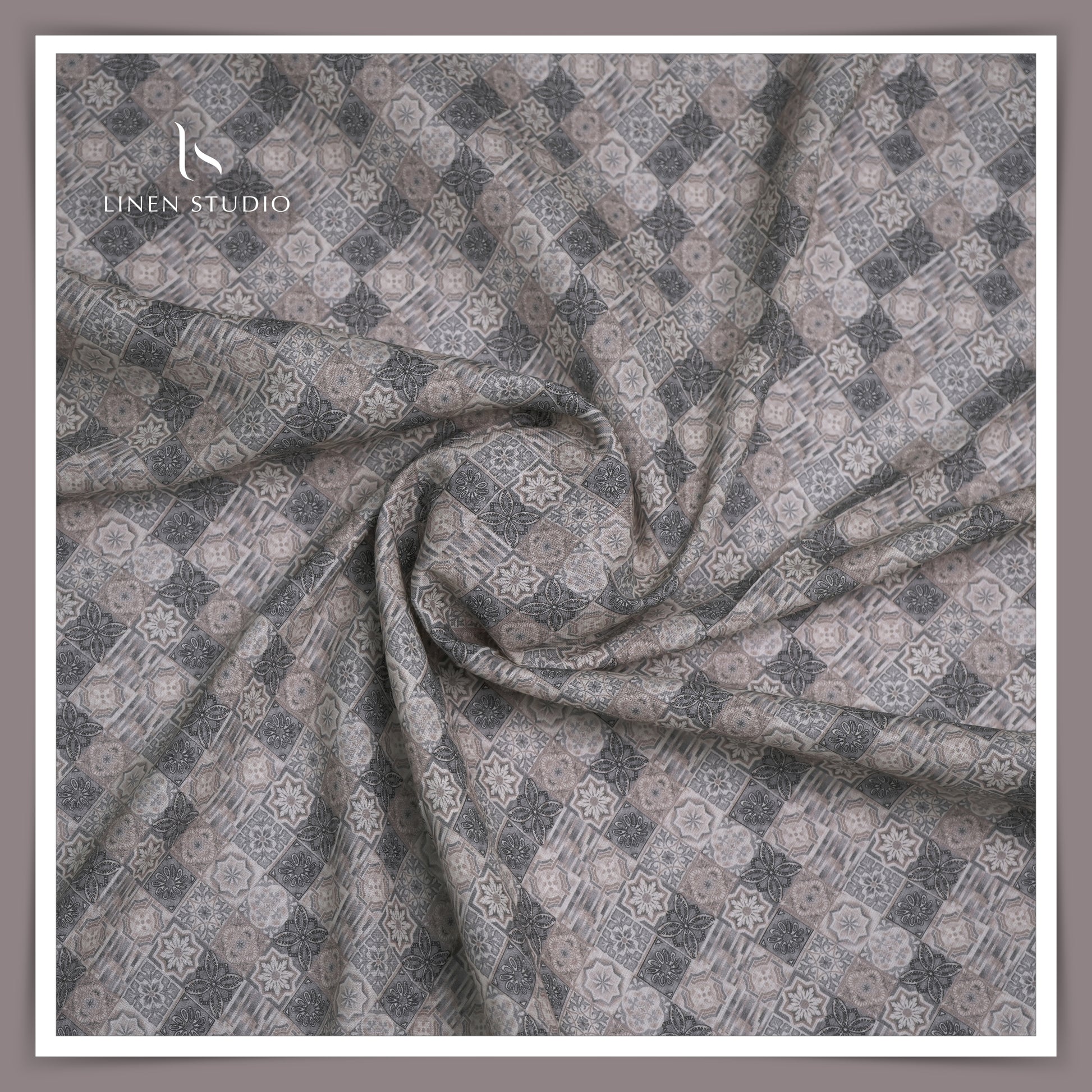 Burgoyne Linen 95% Cotton 5% - Digital Printed - Linen Studio
