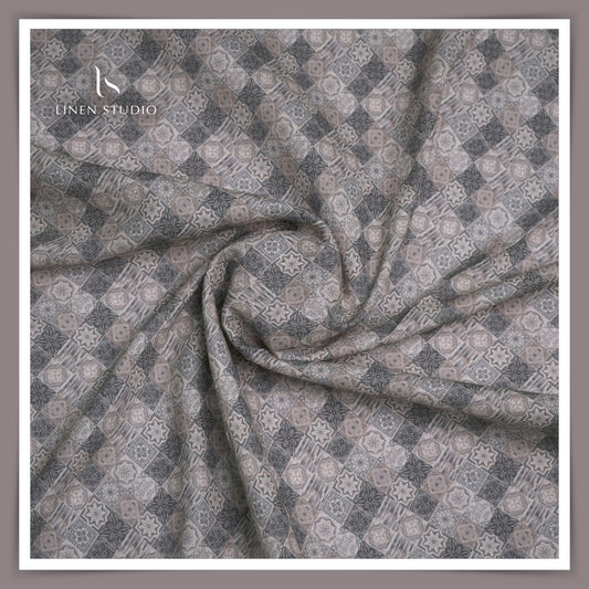 Burgoyne Linen 95% Cotton 5% - Digital Printed - Linen Studio