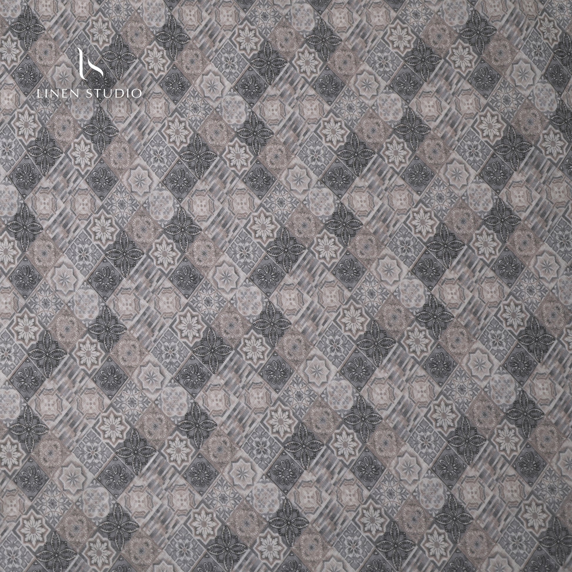 Burgoyne Linen 95% Cotton 5% - Digital Printed - Linen Studio