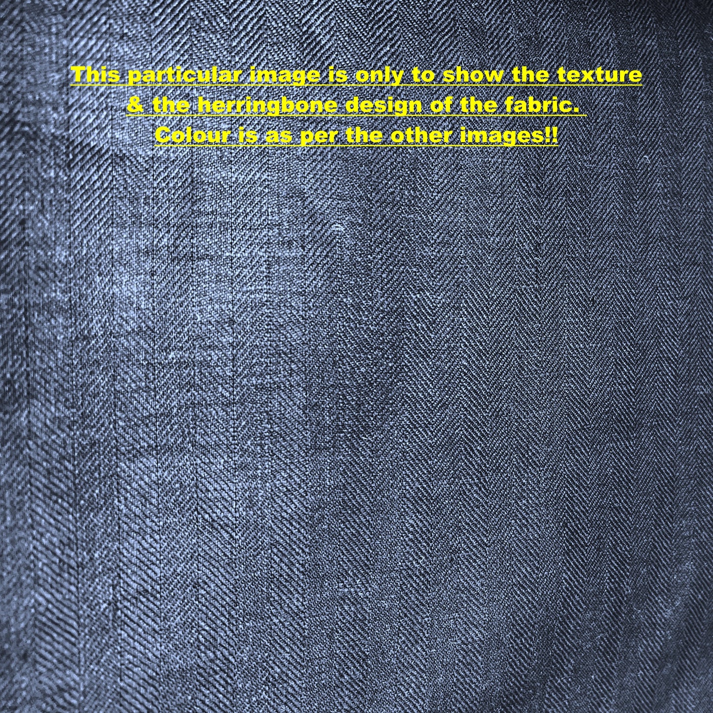 40 Lea Premium Linen Suiting by Burgoyne - Dark Blue Herringbone (NEW) (Zoom In)