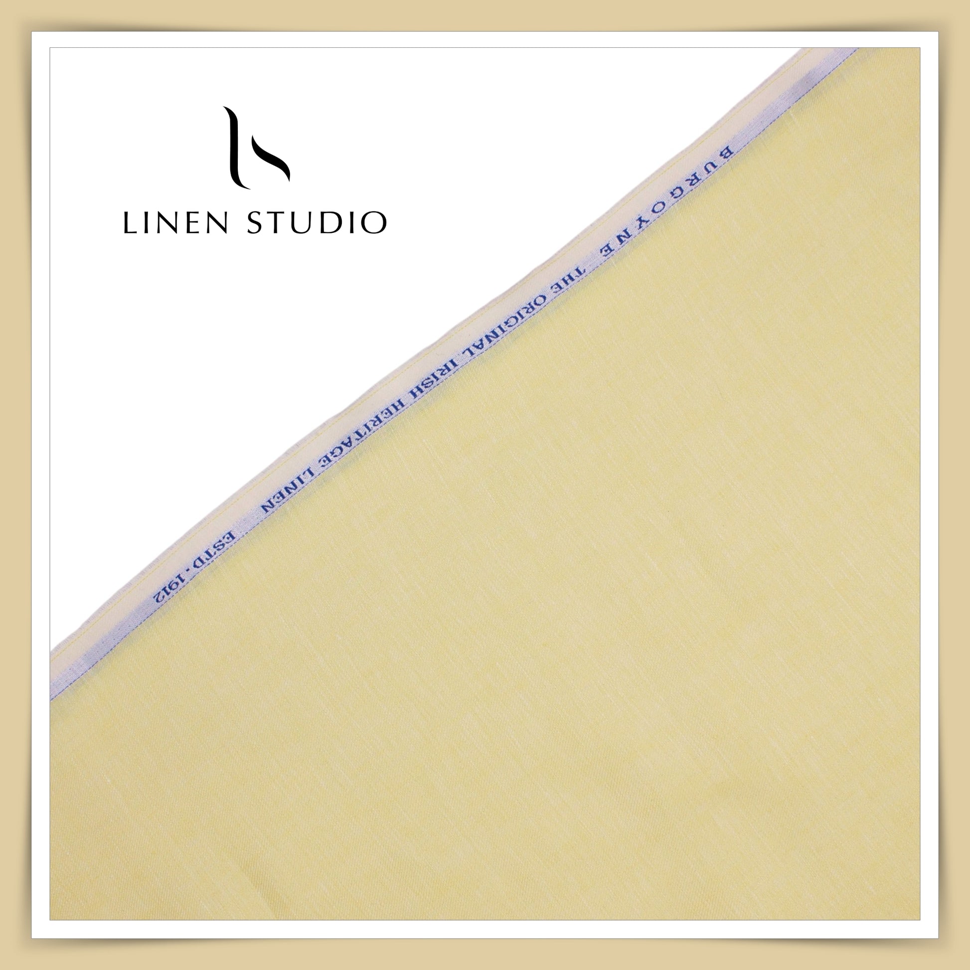 Burgoyne Pure Linen Premium Suiting - Sunshine Yellow - Linen Studio