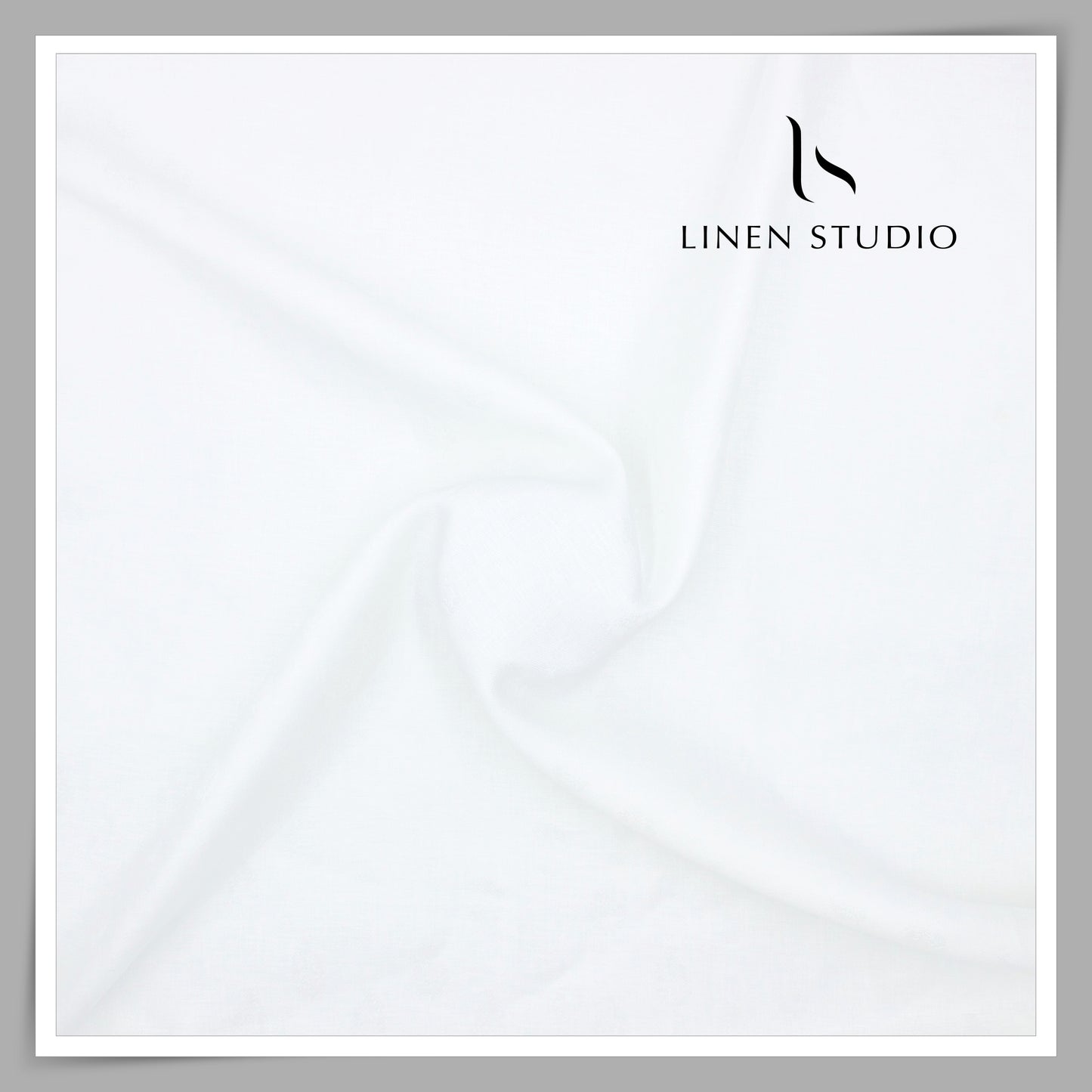 60 Lea Pure Linen Jacquard Shirting by Burgoyne Ireland - White Keri (NEW) (Zoom In)