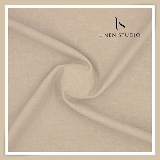 Burgoyne Pure Linen 40 Lea Textured Suiting - Coral Biscuit (NEW)