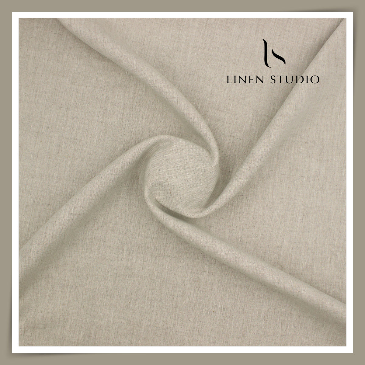 40 Lea Pure Linen Suiting by Burgoyne - Oatmeal Textured (NEW)