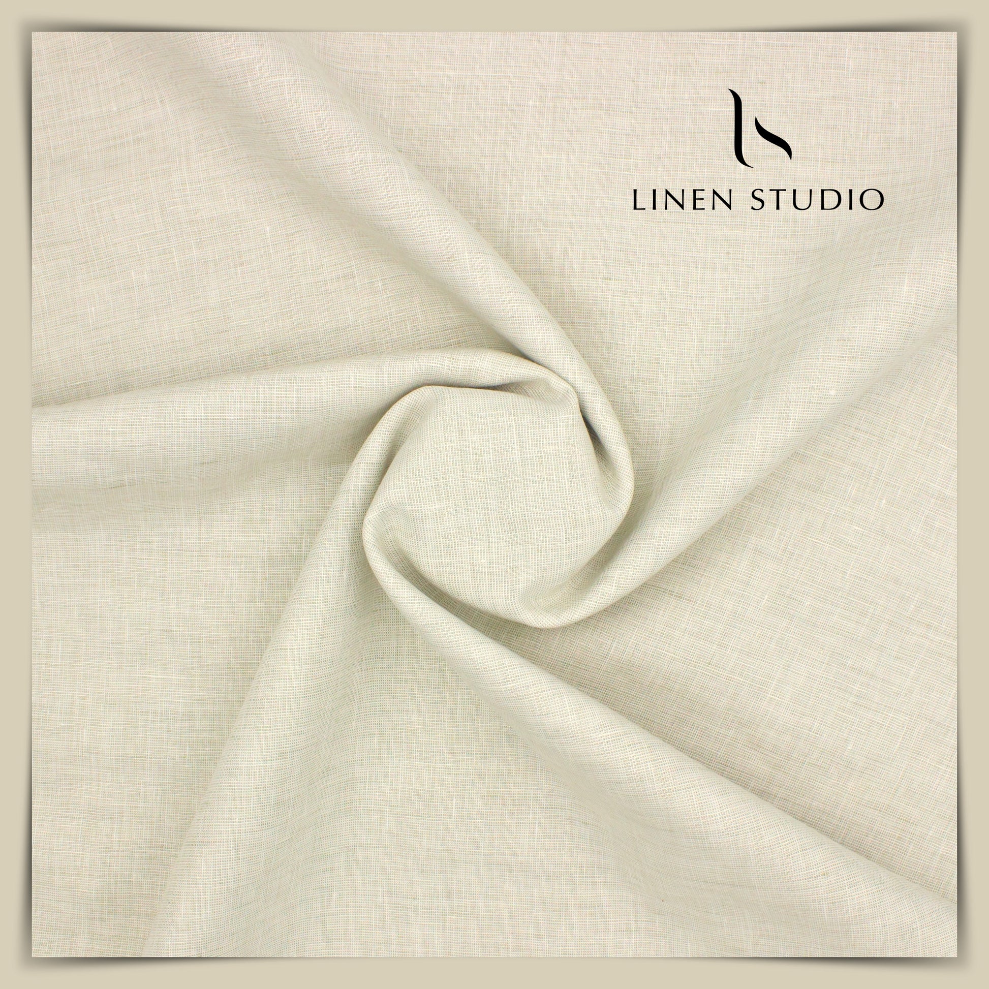 Burgoyne Pure Linen Premium Suiting - Magnolia - Linen Studio