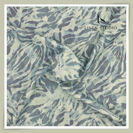 Burgoyne 70 Lea Premium Linen Digital Printed Shirting - Abstract (NEW)