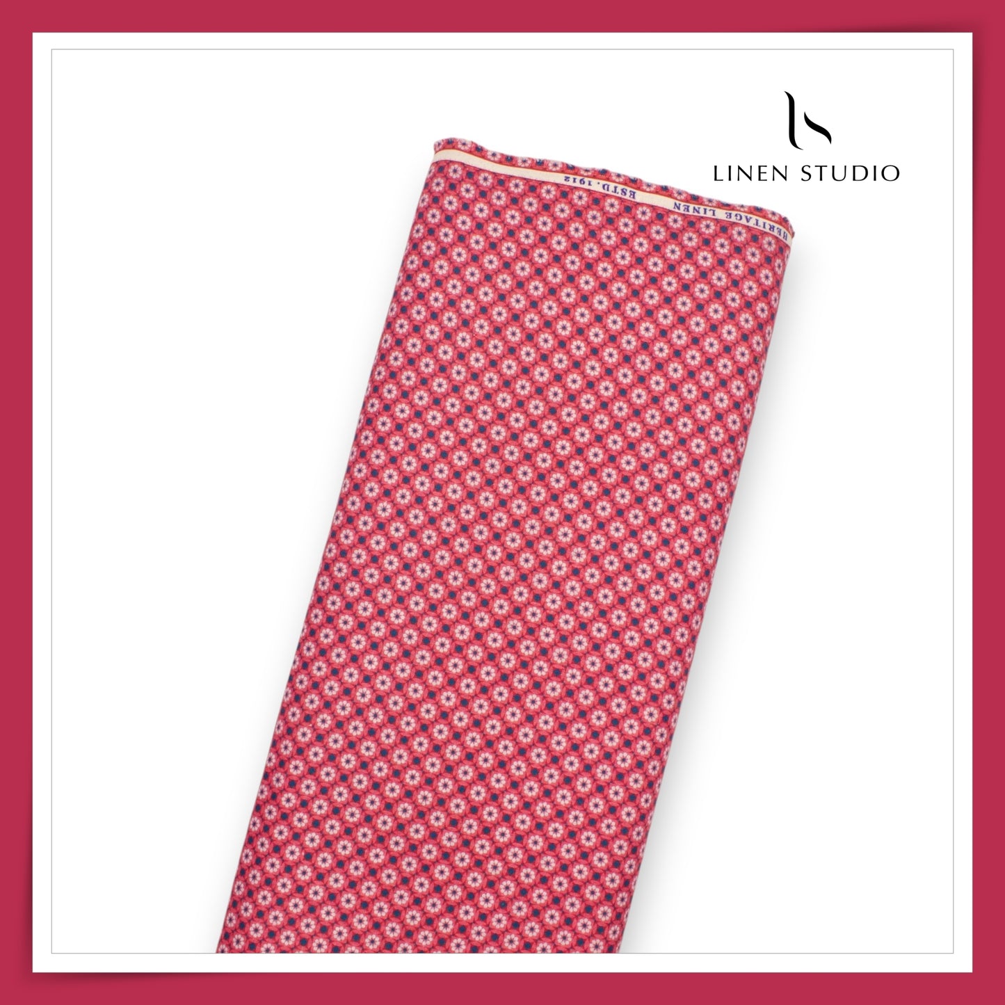 Burgoyne Linen Digital Printed Shirting - Phool (60% SALE) (NEW)