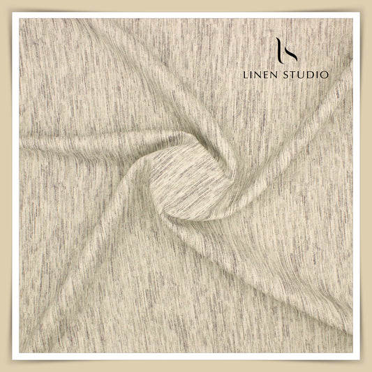 Burgoyne 60 Lea Premium Linen Printed Shirting -  Dusty Wood Finish (NEW)