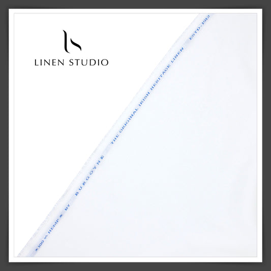 100% Hemp Semi Suiting by Burgoyne - Bright White (Newest Arrival)