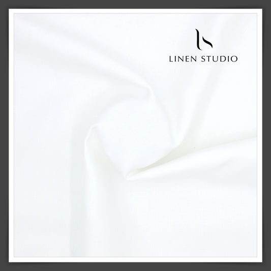 100% Hemp Semi Suiting by Burgoyne - Bright White (Newest Arrival)
