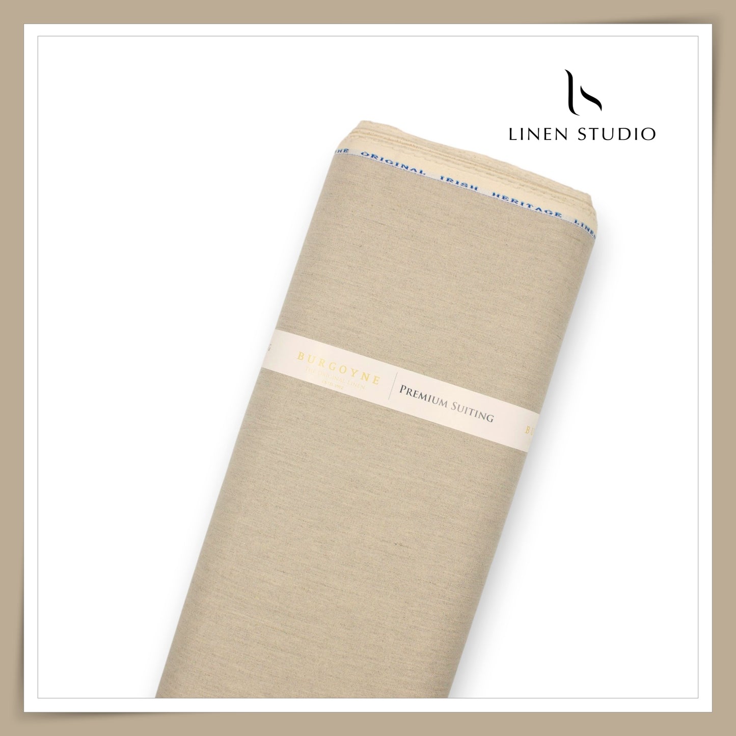 Burgoyne Linen Cotton Stretchable Suiting - Oatmeal (NEW) (55 inches width - will require more fabric)