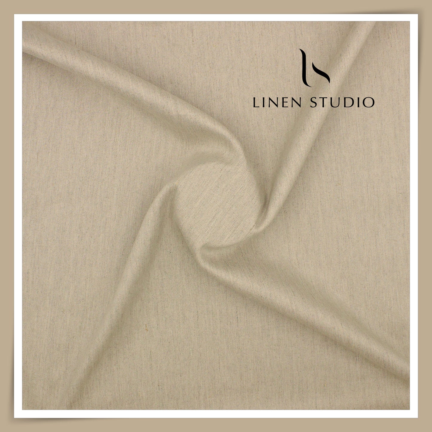 Burgoyne Linen Cotton Stretchable Suiting - Oatmeal (NEW) (55 inches width - will require more fabric)