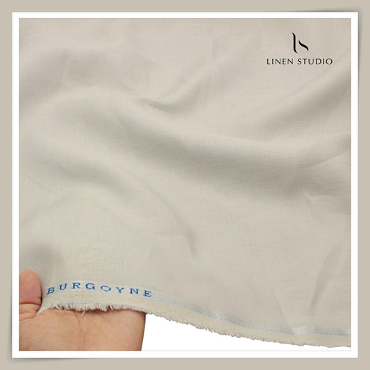 Burgoyne Pure Linen Premium 40 Lea Suiting - 307 Grey (NEW)