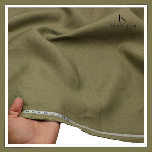 Burgoyne Pure Linen Premium 40 Lea Suiting - Artichoke (NEW)
