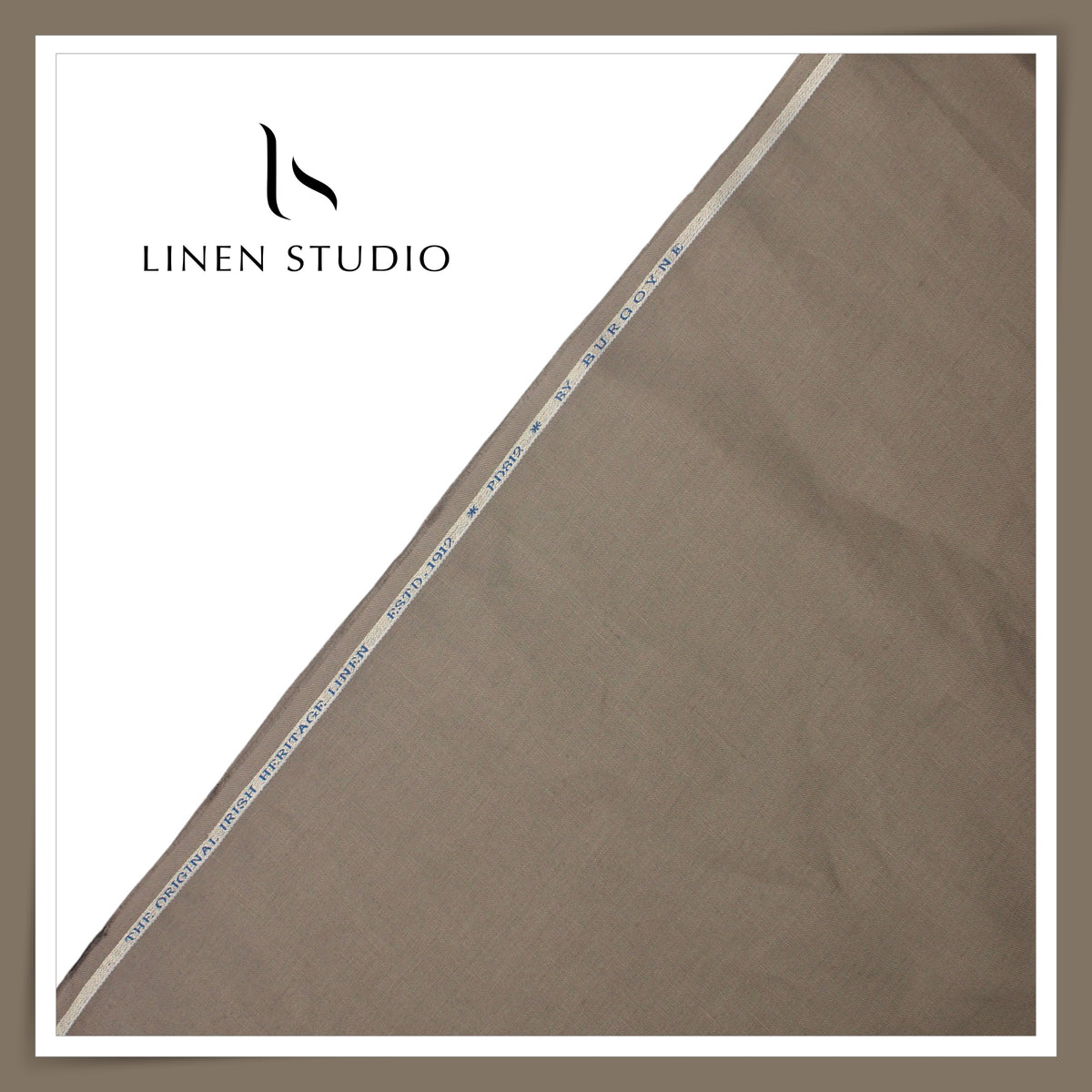 Burgoyne Pure Linen Premium 40 Lea Suiting - Fossil (NEW)