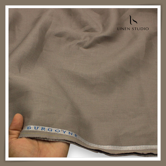 Burgoyne Pure Linen Premium 40 Lea Suiting - Fossil (NEW)