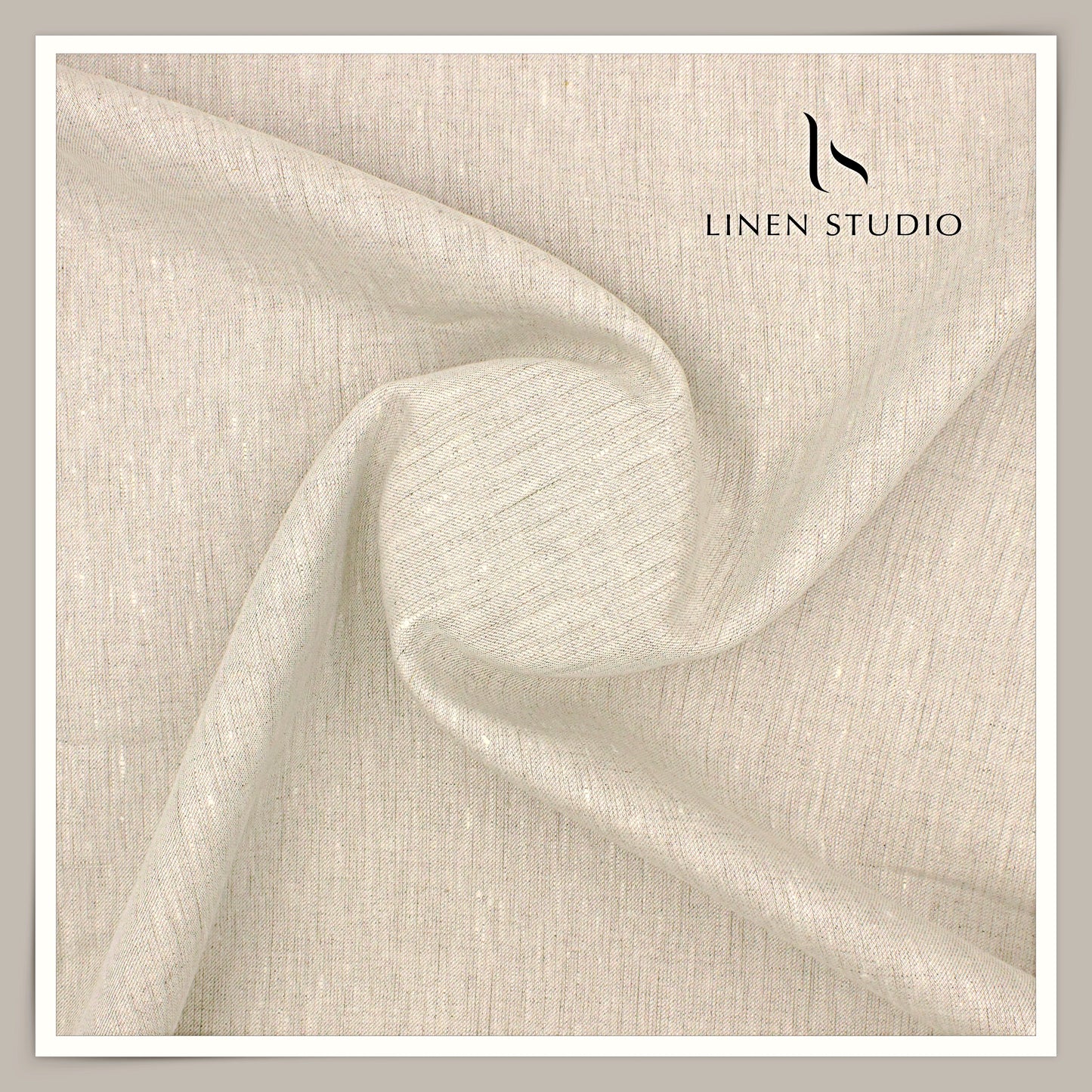 40 Lea Premium Linen Suiting by Burgoyne - Light Oatmeal (NEW)