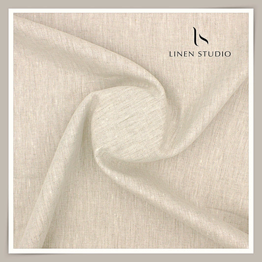 40 Lea Premium Linen Suiting by Burgoyne - Light Oatmeal (NEW)