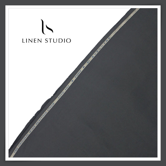 Burgoyne Pure Linen Premium 40 Lea Suiting - Charcoal Grey (NEW)
