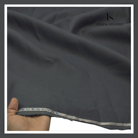 Burgoyne Pure Linen Premium 40 Lea Suiting - Charcoal Grey (NEW)