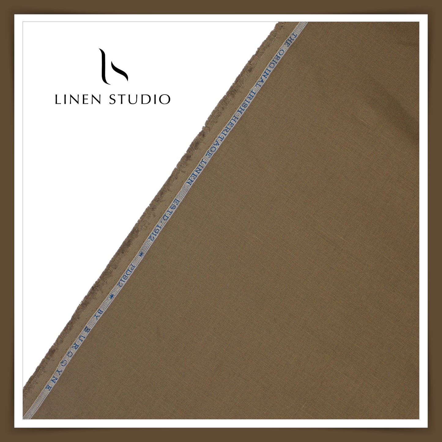 90 CM SUITING - BURGOYNE 40 LEA PURE LINEN SUITING EB 107 (FLAT RATE)