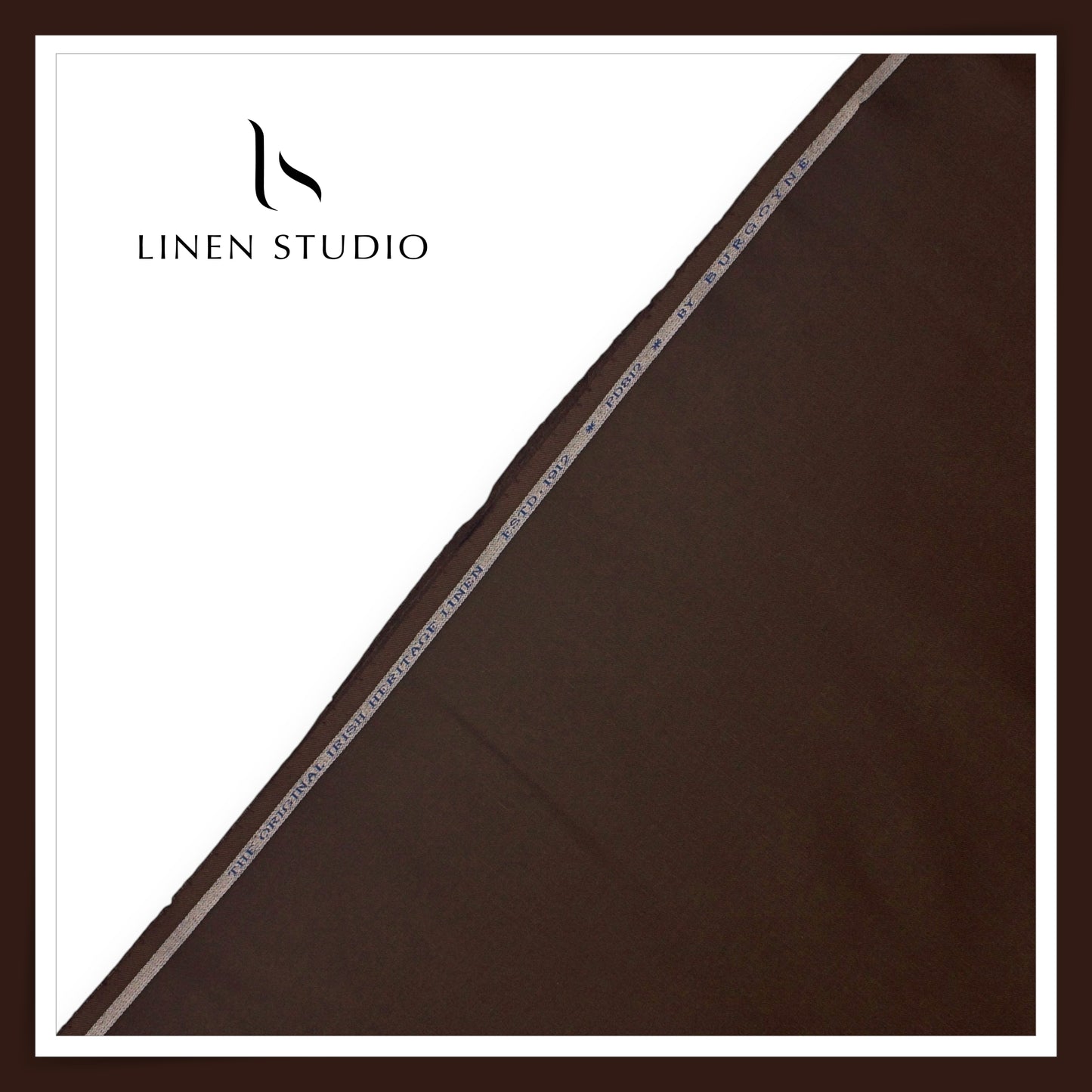Burgoyne Premium Linen 40 Lea Suiting - Eclipse Brown (NEW)
