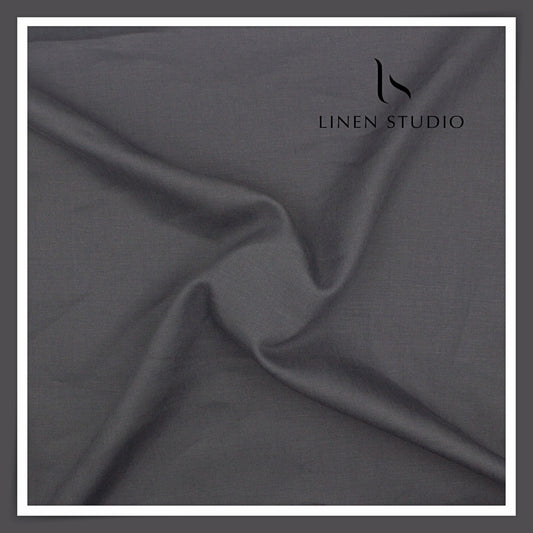 Burgoyne Premium Linen 40 Lea Suiting - Gravel Grey (NEW)