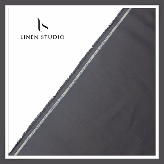 Burgoyne Premium Linen 40 Lea Suiting - Gravel Grey (NEW)