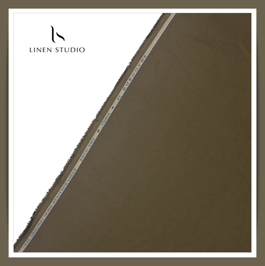 40 Lea Premium Linen Suiting by Burgoyne - Congo Green (NEW)