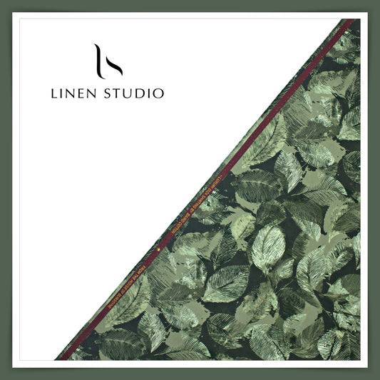 100% Giza Cotton Digital Printed by Burgoyne Ireland - Shades of Green (NEW)