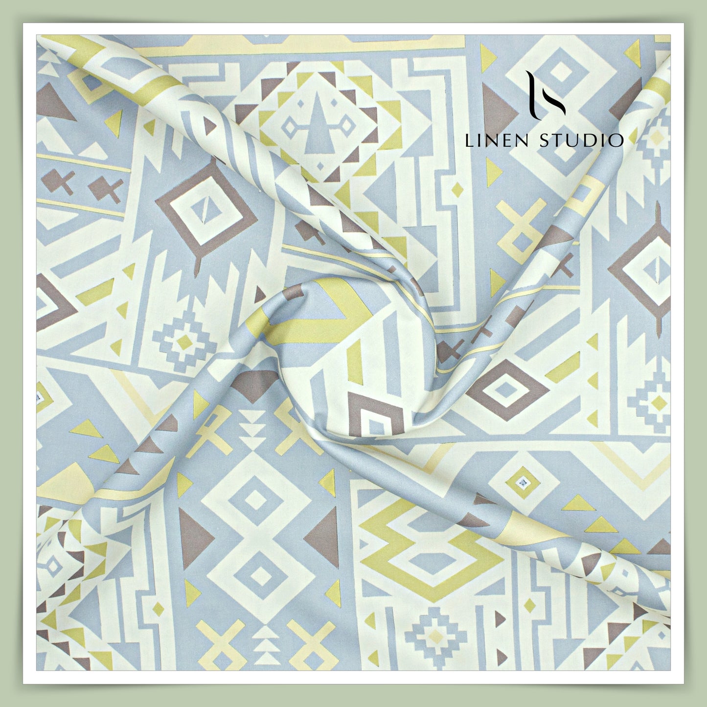 100% Giza Cotton Digital Printed by Burgoyne Ireland - Abstract Shapes (NEW)