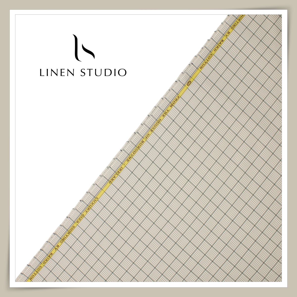 100% Finest Giza Cotton Shirting by Burgoyne - Portland 51509 (NEW)