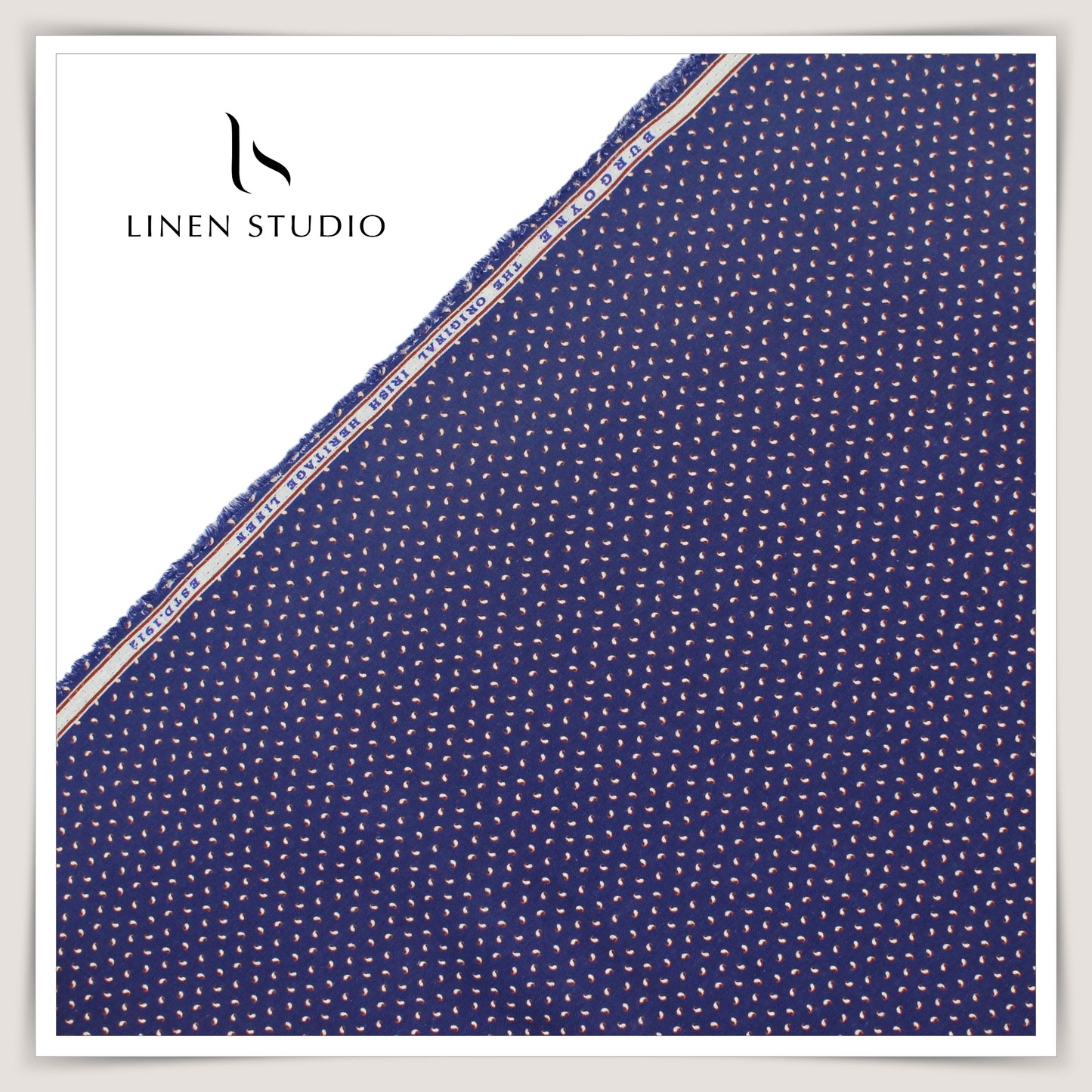 Burgoyne Pure Linen Digital Print - Nil Bindhu (60% SALE)
