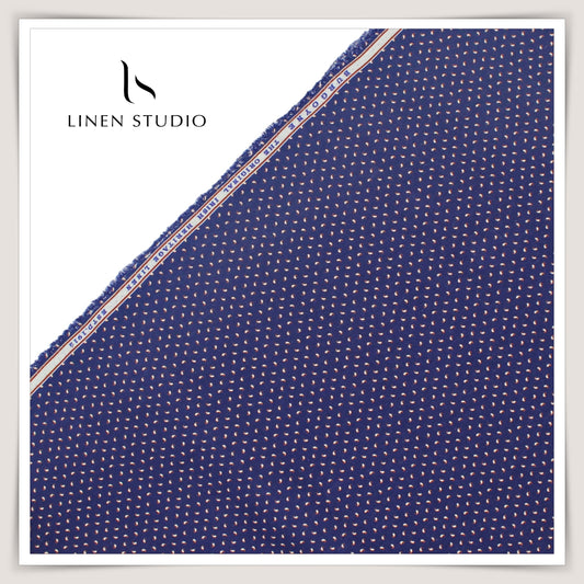 Burgoyne Pure Linen Digital Print - Nil Bindhu (60% SALE)