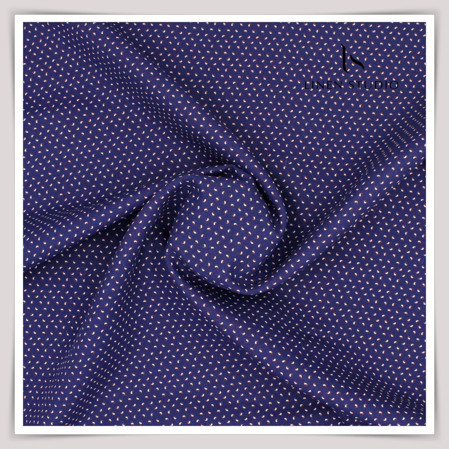 Burgoyne Pure Linen Digital Print - Nil Bindhu (60% SALE)