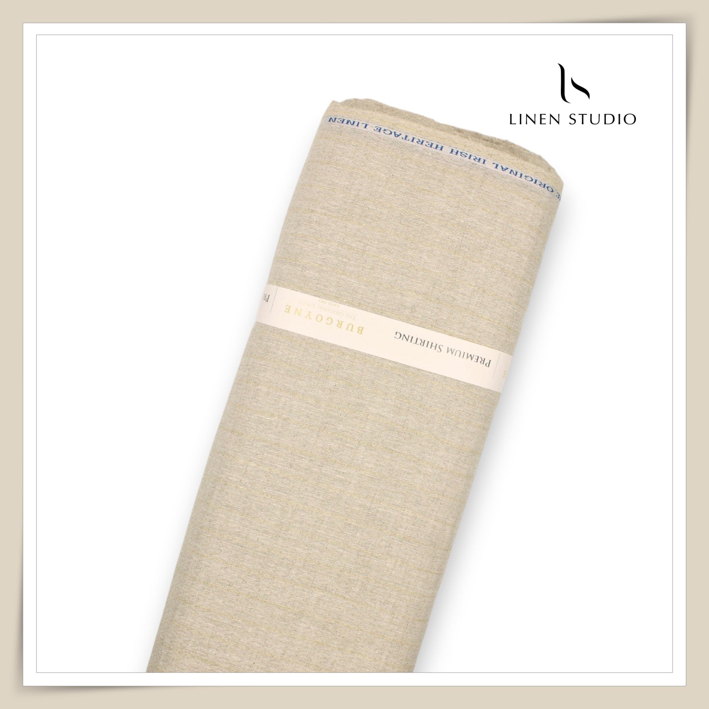60 Lea Pure Linen Shirting by Burgoyne - 17602/05 (NEW) (Limited Stock)